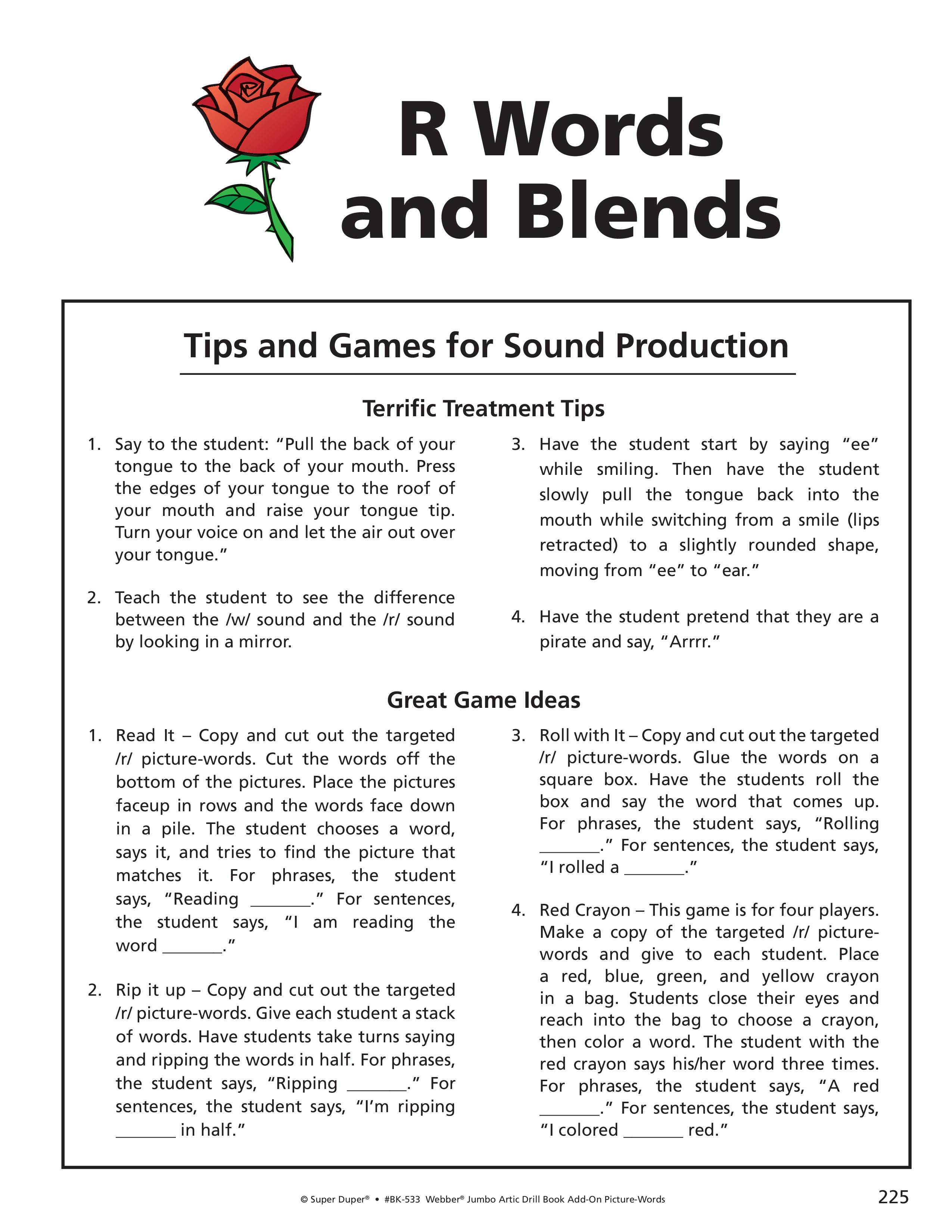 r r blends worksheets webber jumbo artic drill book vol 2 pdf by super duper publications tre