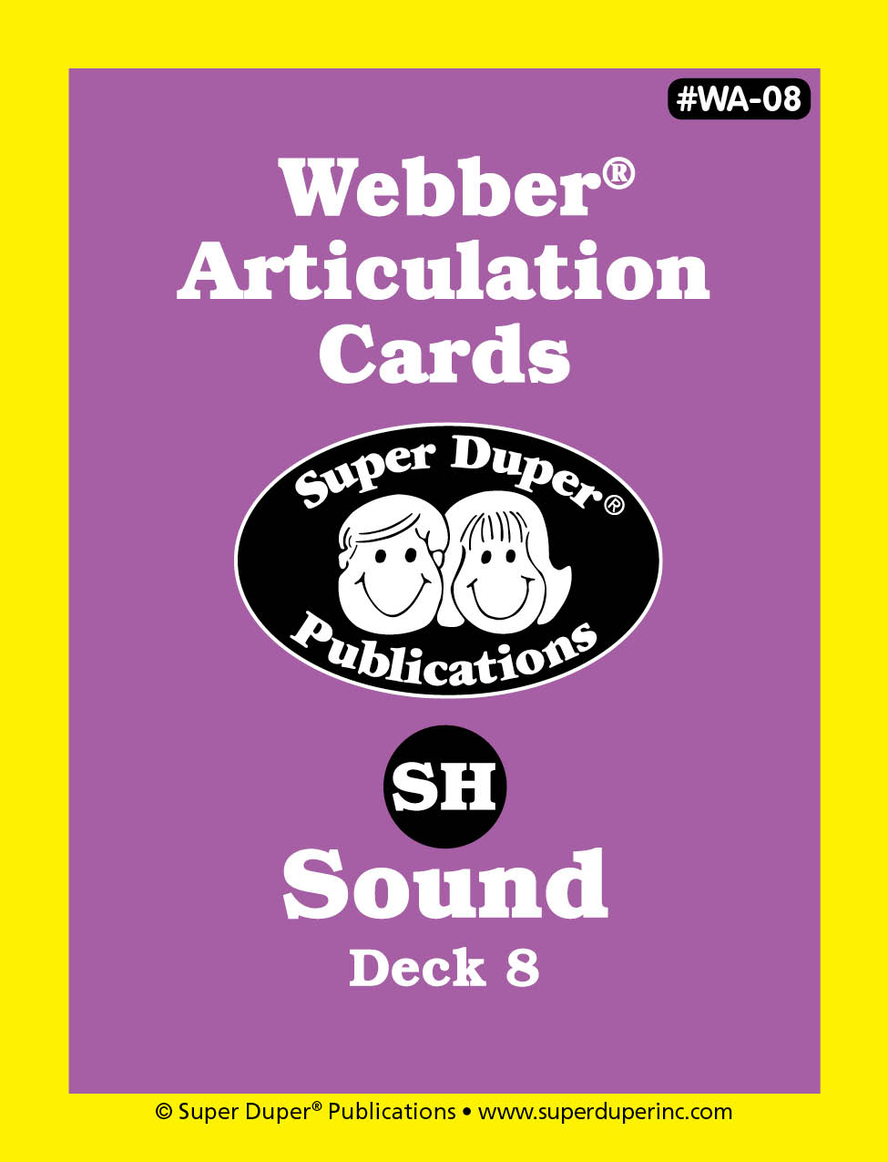 Webber Articulation Cards - SH - cards - by Super Duper Publications - TrE